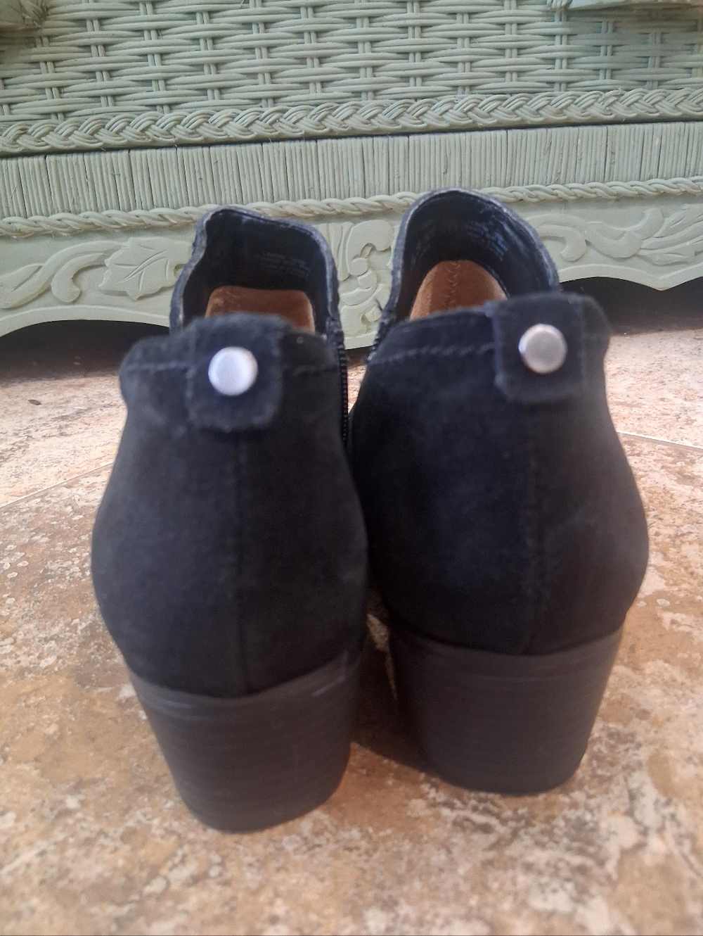 Black Suede Naturalizer Zarie Booties - Picture 3 of 6